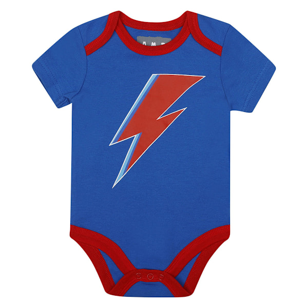 Amplified Baby David Bowie Babygrow Set 0-3 månader Vit/Blå/Röd White/Blue/Red 0-3 Months