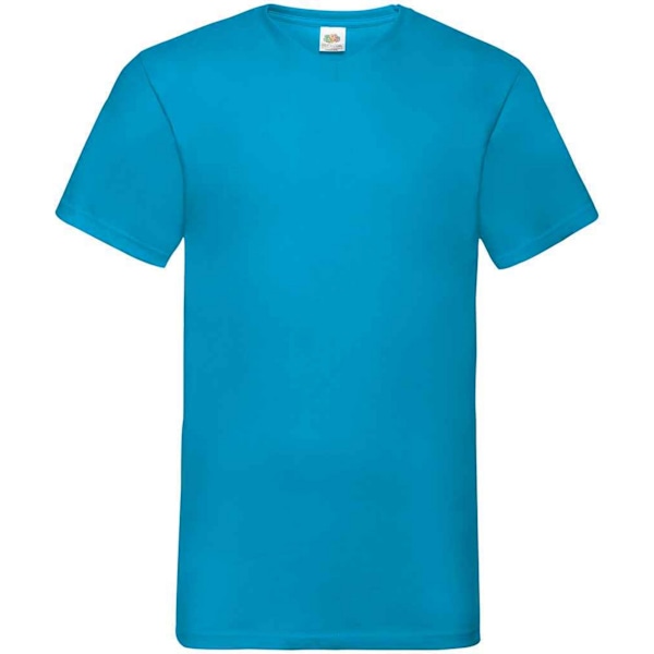 Fruit of the Loom Mens Value V Neck T-Shirt L Azure Azure L