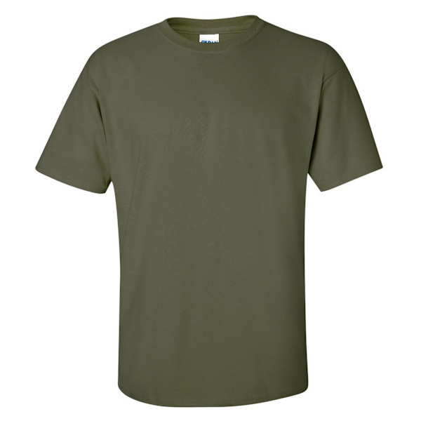 Gildan Mens Ultra Cotton Kortärmad T-shirt M Militärgrön Military Green M