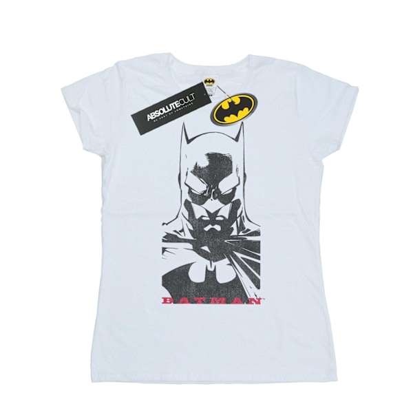 DC Comics Dam/Kvinnor Batman Solid Stare Bomull T-shirt M Vit White M