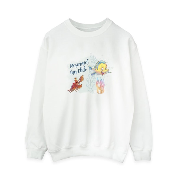 Disney Womens/Ladies The Little Mermaid Club Sweatshirt S Vit White S