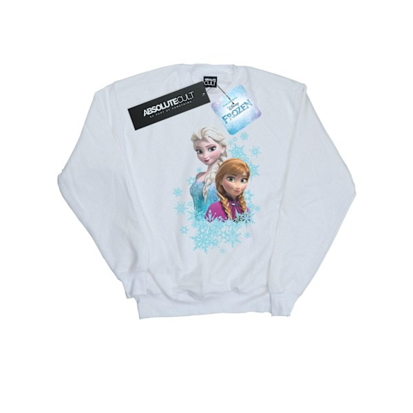 Disney Dam/Kvinnor Frozen Elsa Och Anna Systrar Sweatshirt M White M