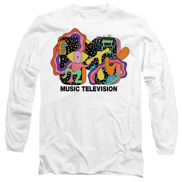MTV Unisex Vuxen Expression T-Shirt L Vit White L