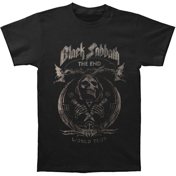Black Sabbath Unisex Adult The End Mushroom Cloud T-Shirt M Bla Black M