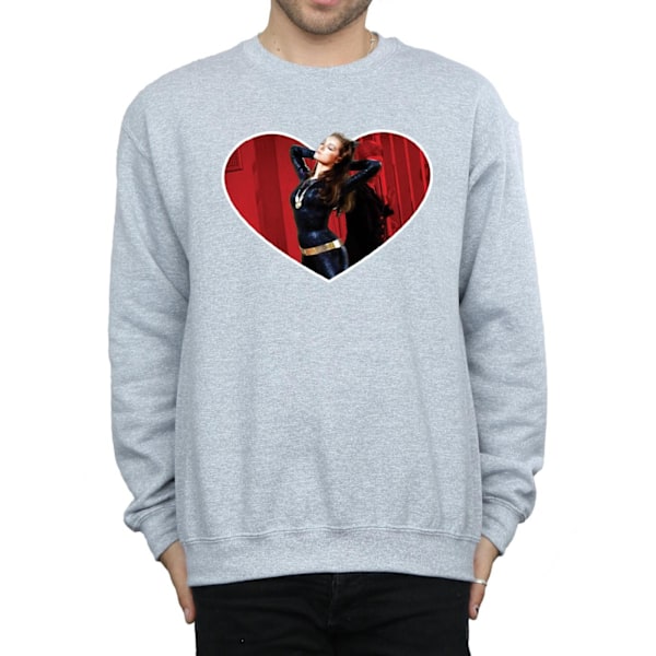 DC Comics Herr Batman TV-serie Catwoman Hjärta Sweatshirt XL Sp Sports Grey XL