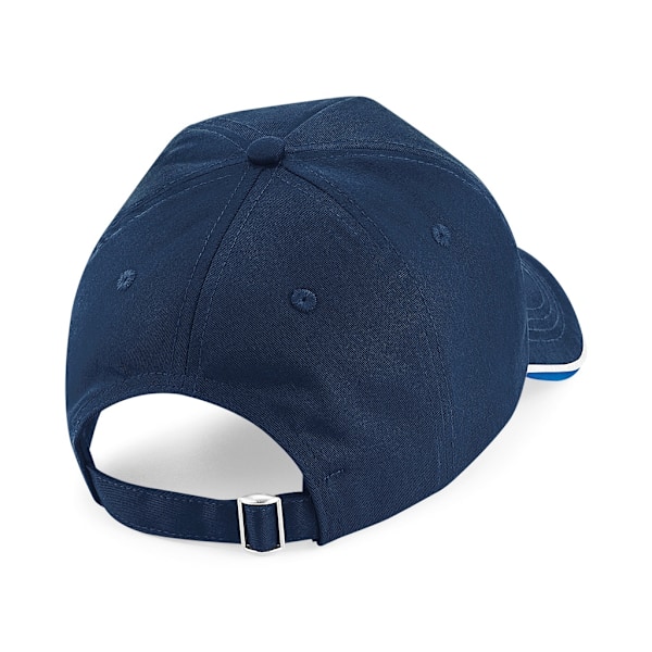 Beechfield Authentic Piped 5 Panel Cap One Size French Navy/Bri French Navy/Bright Royal/White One Size