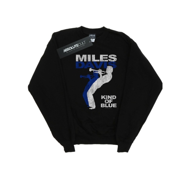 Miles Davis Girls Kind Of Blue Distressed Sweatshirt 12-13 år Black 12-13 Years