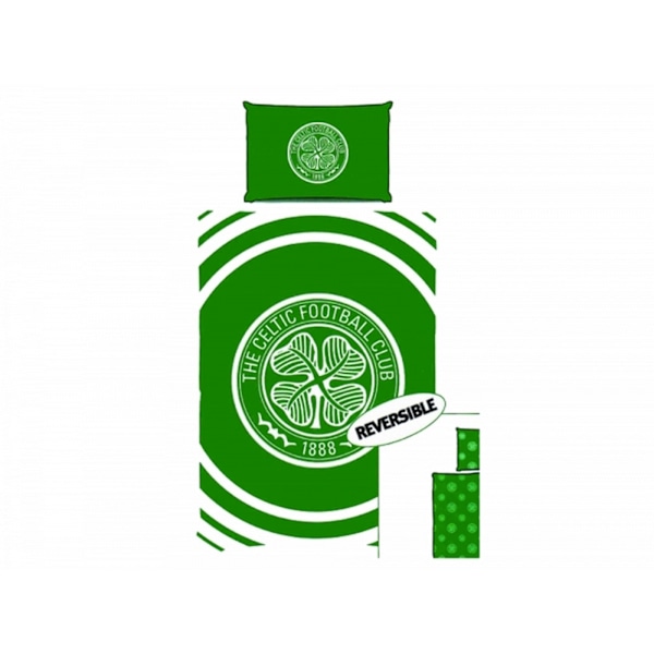 Celtic FC Pulse enkel sängklädesset i storlek grön/vit Green/White One Size