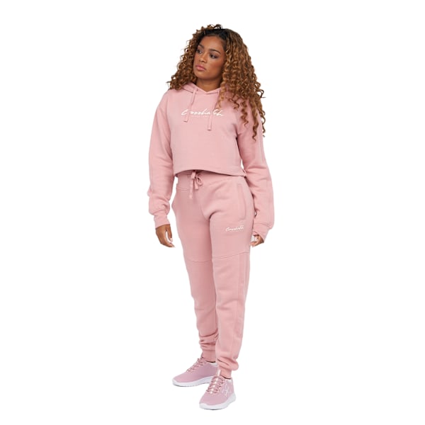 Crosshatch Dam/Damer Crushaw Högmidjade Joggingbyxor XL Pink XL