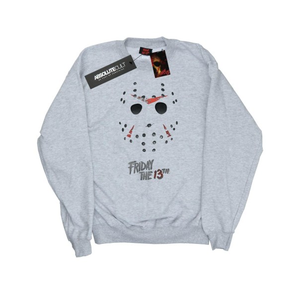 Fredag ​​13:e Herr Jason Hockey Mask Sweatshirt S Sports Grey Sports Grey S