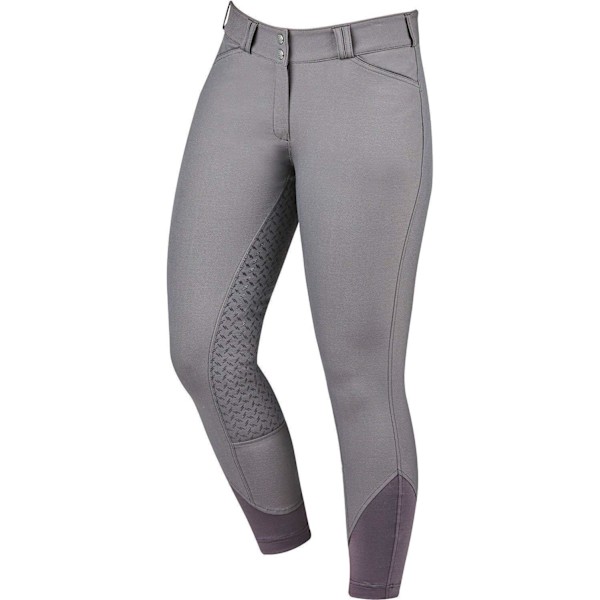 Dublin Prime Gel Full Seat Breeches för damer/kvinnor, 14/32i Charcoal Ladies 14/32in