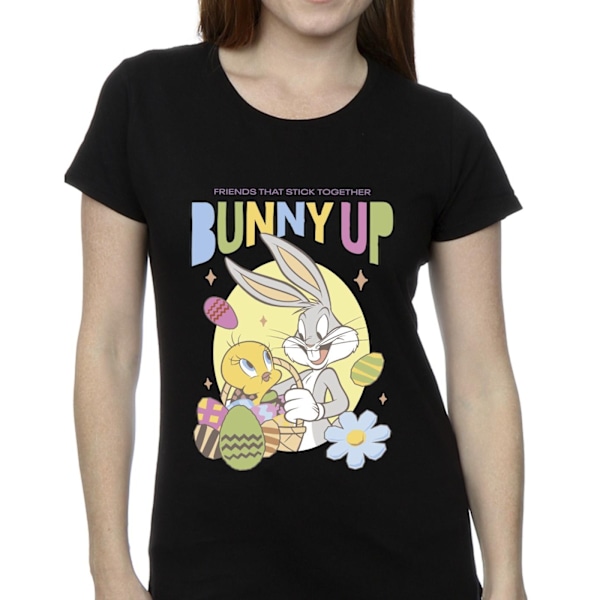 Looney Tunes Dam/Damer Bunny Up Bomull T-shirt XL Svart Black XL