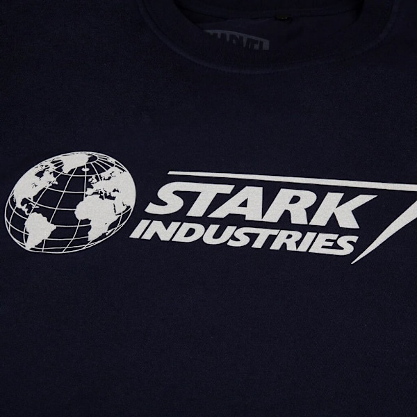 Marvel Mens Stark Industries Logo T-Shirt M Marinblå/Vit Navy/White M