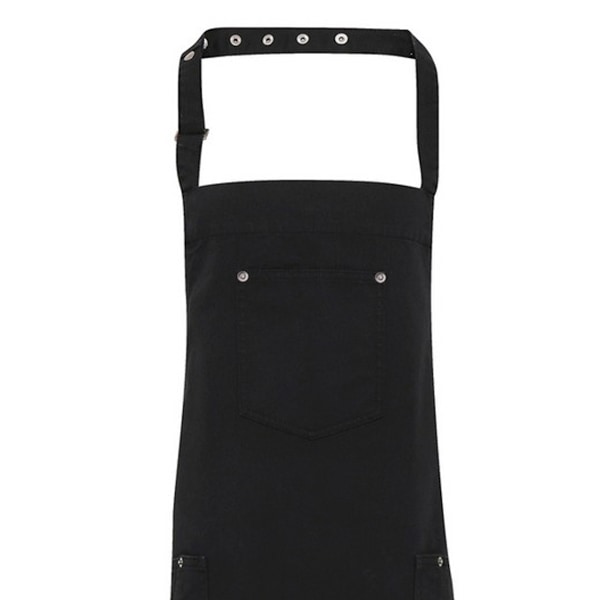 Premier Unisex Vuxen Twill Chino Full Apron En Storlek Svart Black One Size