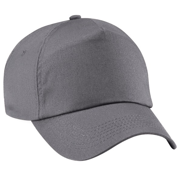 Beechfield Unisex Original 5-Panel Baseballkeps i enfärgad design, One Size Graphite Grey One Size