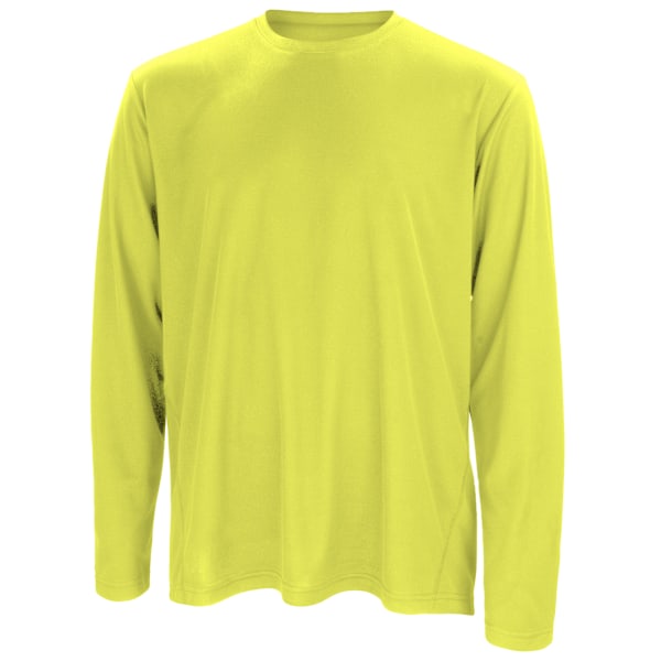 Spiro Herr Sports Snabbtorkande Långärmad Funktionströja M L Lime Green M