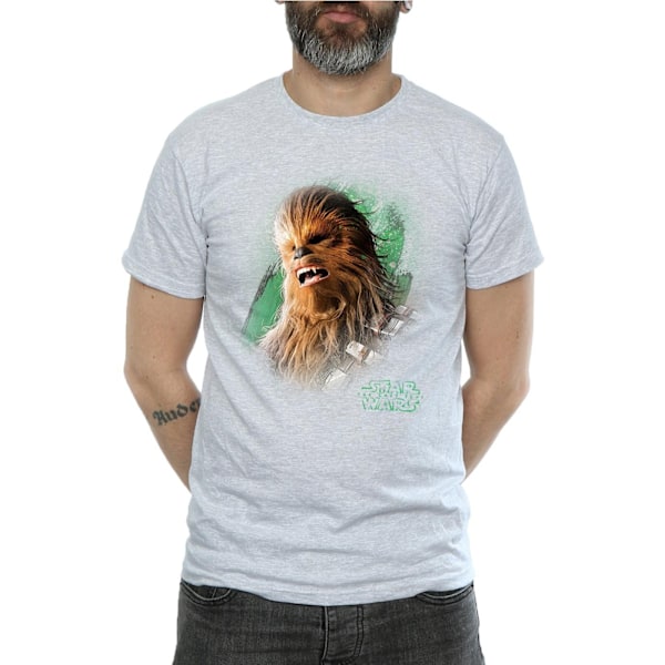 Star Wars The Last Jedi Chewbacca Borstad T-shirt 3XL Spor Sports Grey 3XL