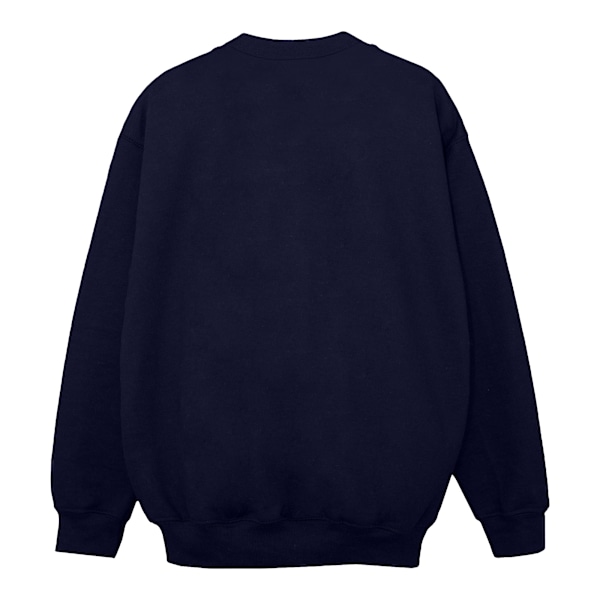 Disney Herr Mickey Mouse Blommig Sweatshirt M Marinblå Navy Blue M