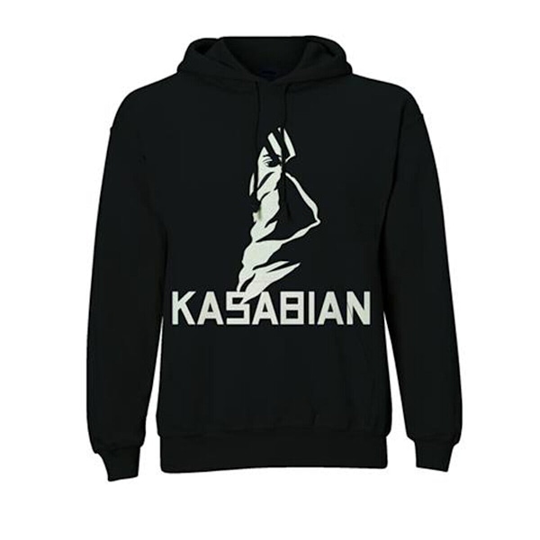 Kasabian Unisex Adult Ultra Face Hoodie XL Svart Black XL