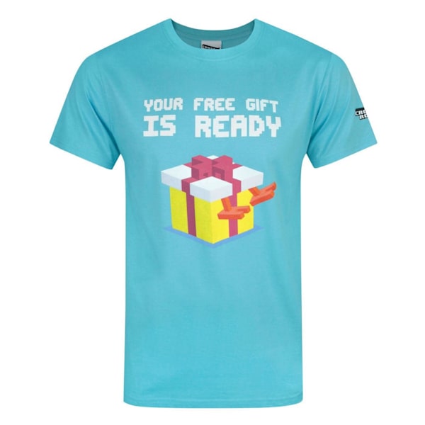 Crossy Road Officiell Present Herr Kortärmad T-shirt Liten Vivid Blue Small