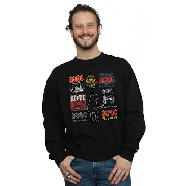 AC/DC Herr Art Collection Sweatshirt 4XL Svart Black 4XL