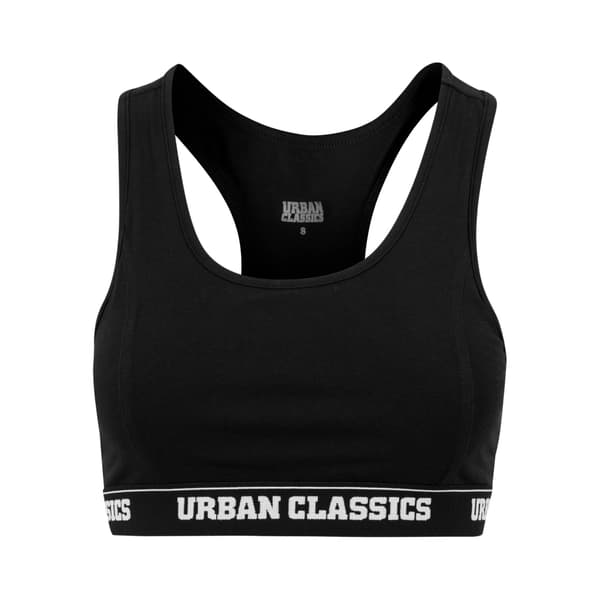Urban Classics Dam Logotyp BH S Svart Black S