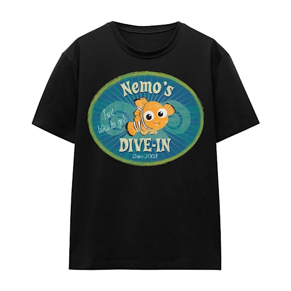 Hitta Nemo Unisex Vuxen Nemo´s Dive In T-Shirt S Svart Black S