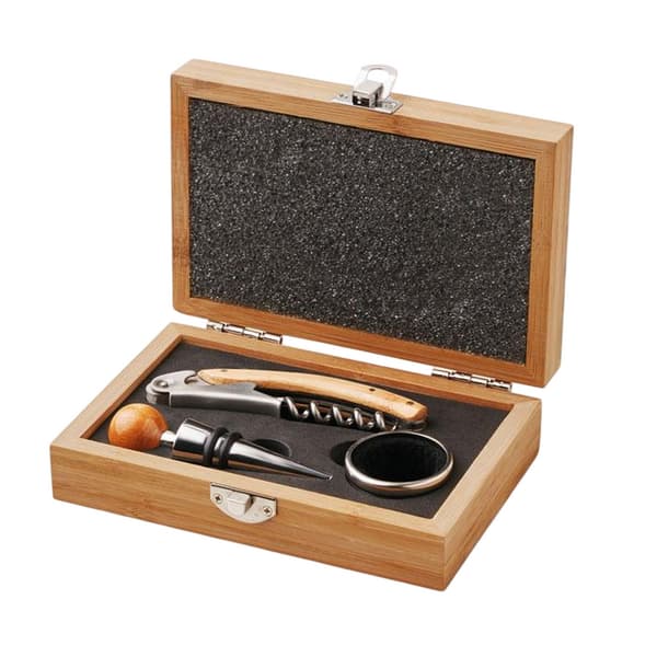 MidOcean Sonoma Bambu Box Vinset En Storlek Trä Wood One Size