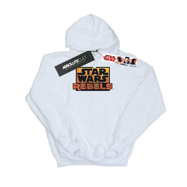 Star Wars Herr Rebel Logo Hoodie XL Vit White XL