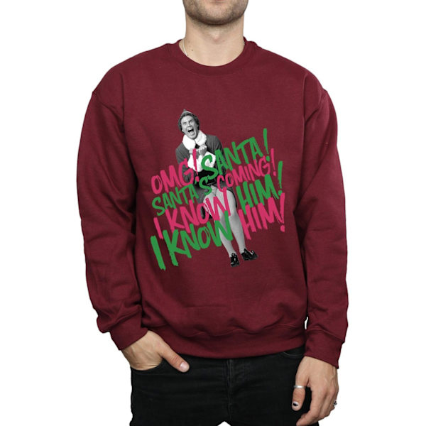 Elf Herr Santa´s Coming Sweatshirt M Burgundy Burgundy M