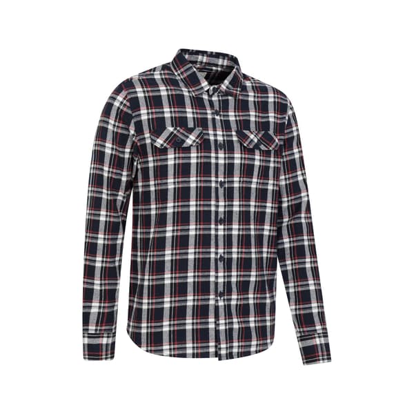Mountain Warehouse Trace Flanell Långärmad Skjorta Herr M Blå Blue M