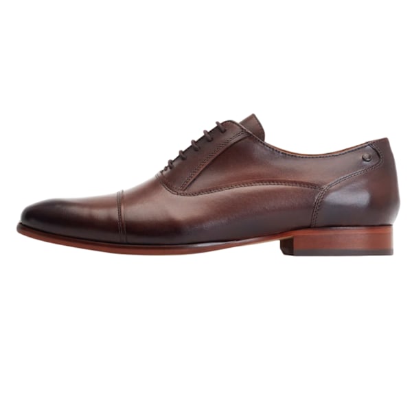 Base London Angelo Derby Skor i Läder för Män 8 UK Brun Brown 8 UK
