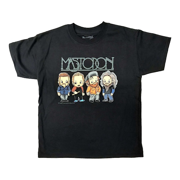 Mastodon Barn/Barnkaraktärer Bomull T-shirt 7-8 år Bla Black 7-8 Years