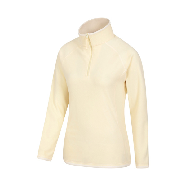 Mountain Warehouse Montana Halvzip Fleece Topp för Kvinnor/Dam 16 Yellow 16 UK