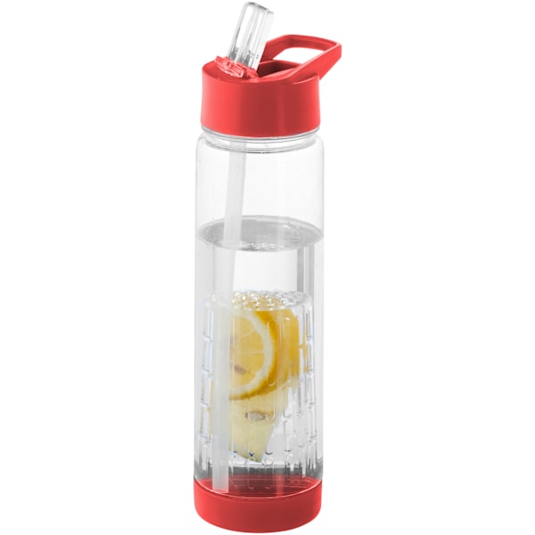 Bullet Tutti Frutti Flaska Med Infuser 25.9 x 7.1 cm Transparent/Röd Transparent/Red 25.9 x 7.1 cm