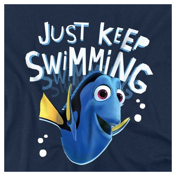 Hitta Nemo Barn/Kids Just Keep Swimming Dory Tröja Navy 9-11 Years