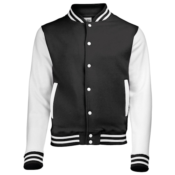 Awdis Unisex Vuxen Varsity Jacka 3XL Jet Black/White Jet Black/White 3XL