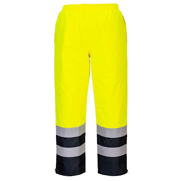 Portwest Hi-Vis vinterbyxor för män L R gul/marinblå Yellow/Navy L R