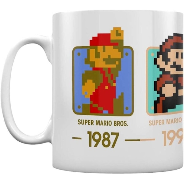Super Mario Year Mug En Storlek Flerfärgad Multicoloured One Size