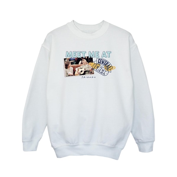 Friends Girls Meet Me At Central Perk Sweatshirt 12-13 År Vit White 12-13 Years