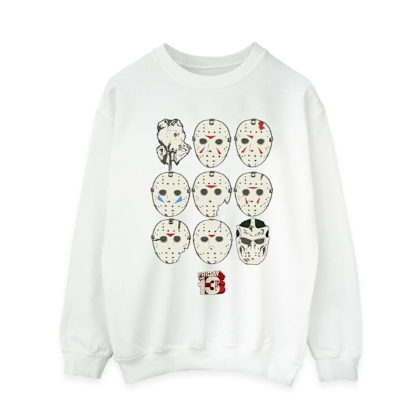 Fredagen den 13:e Dam/Dam Jason Masker Sweatshirt L Vit White L