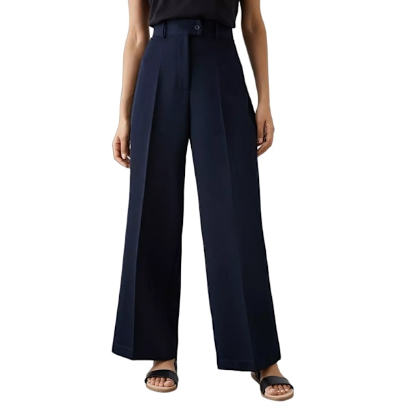 Dorothy Perkins Dam/Damer Höga Midja Petite Vida Benbyxor Navy 14 UK