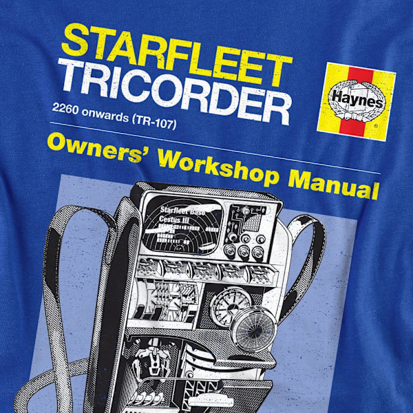 Star Trek Unisex Vuxen Tricorder Manual Sweatshirt M Kungsblå Royal Blue M