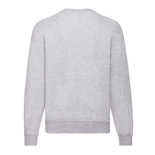 Fruit of the Loom Unisex Vuxen Klassisk Heather Raglan Sweatshirt Grey M