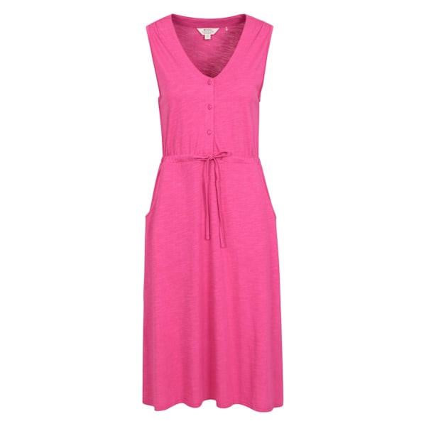 Mountain Warehouse Dam/Damer Bahamas Floral Ärmlös Klänning Bright Pink 6 UK