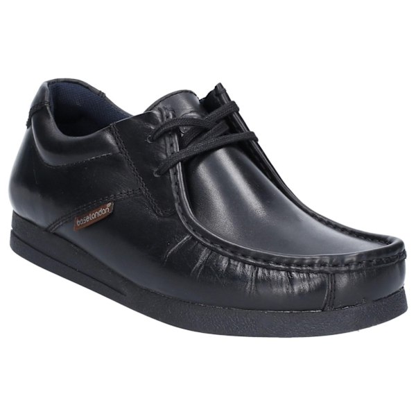 Base London Herr Läder Event Waxy Snörskor 6 UK Svart Black 6 UK