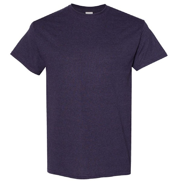 Gildan Mens Heavy Cotton Short-Sleeved T-Shirt M Blackberry Blackberry M