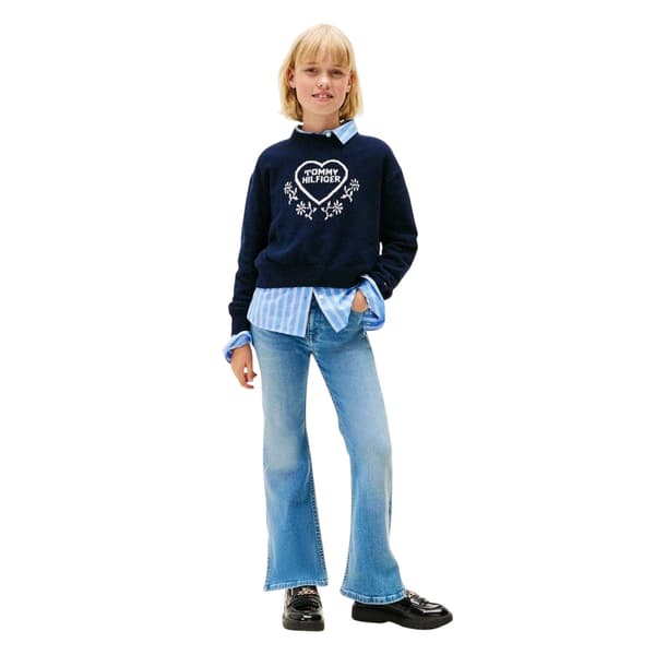 Tommy Hilfiger Flared Jeans för flickor 16 år Ljusblå Light Blue 16 Years