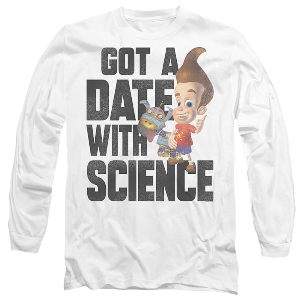 Jimmy Neutron Unisex Vuxen Science T-Shirt XL Vit White XL