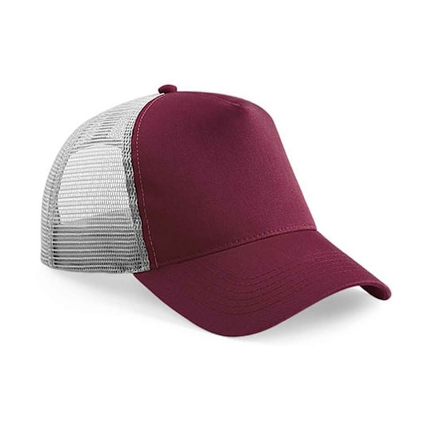Beechfield Unisex Vuxen Snapback Trucker Cap En Storlek Bourgogne/Grå Burgundy/Grey One Size